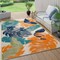 World Rug Gallery Palm Floral Leaves Indoor/Outdoor Area Rug 5' x 7' Multi 5553MULTI5X7 - alternate 1